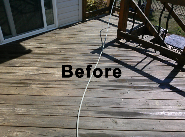 Deck Refinishing Before and After Photos